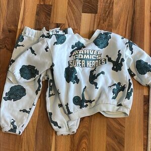 Marvel Comics Super Heroes Sweatshirt and Pants Set